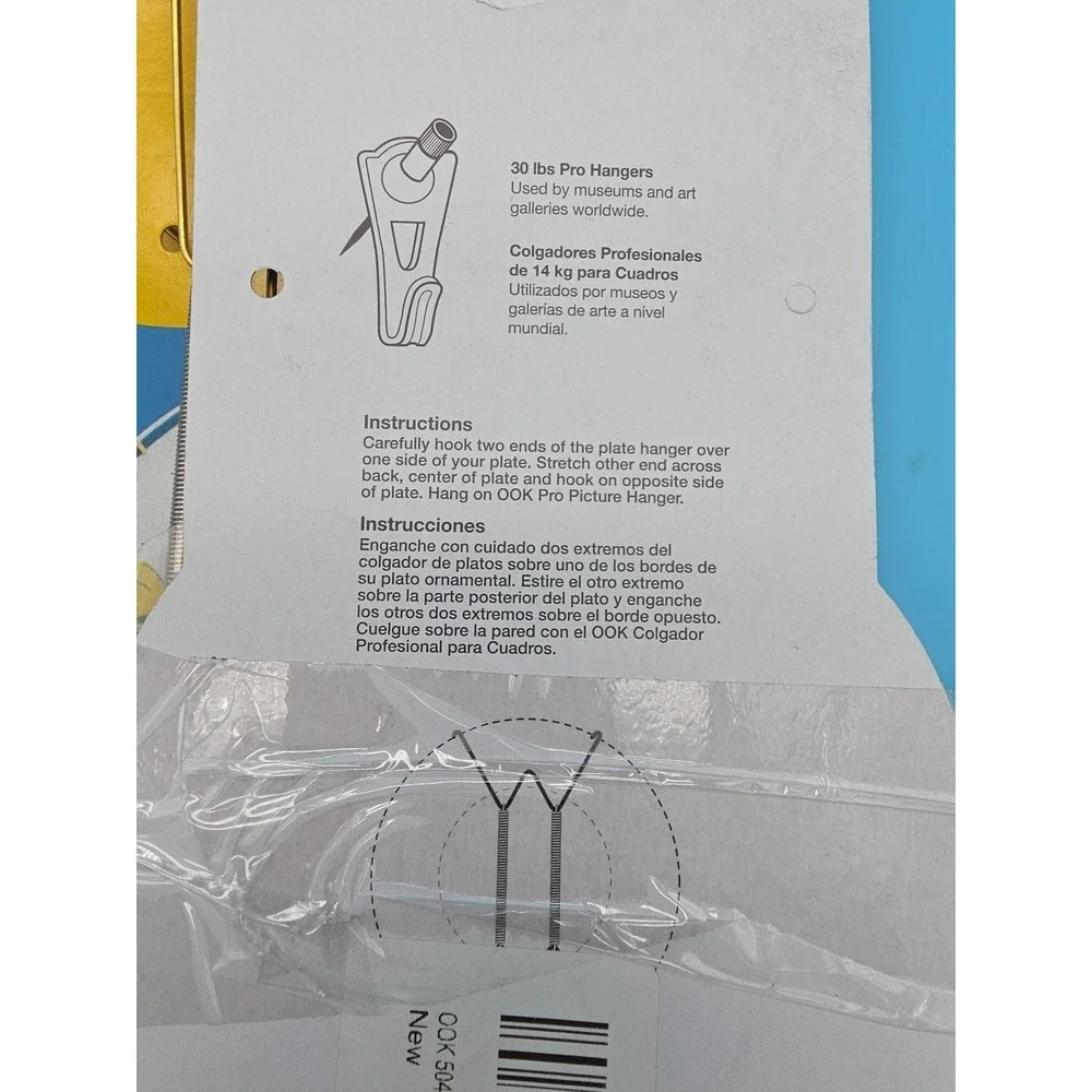 OOK Deluxe Plate Hanger Set 10-14 Inches Hangs Up to 30 Lbs 50472 New Lot Of 3